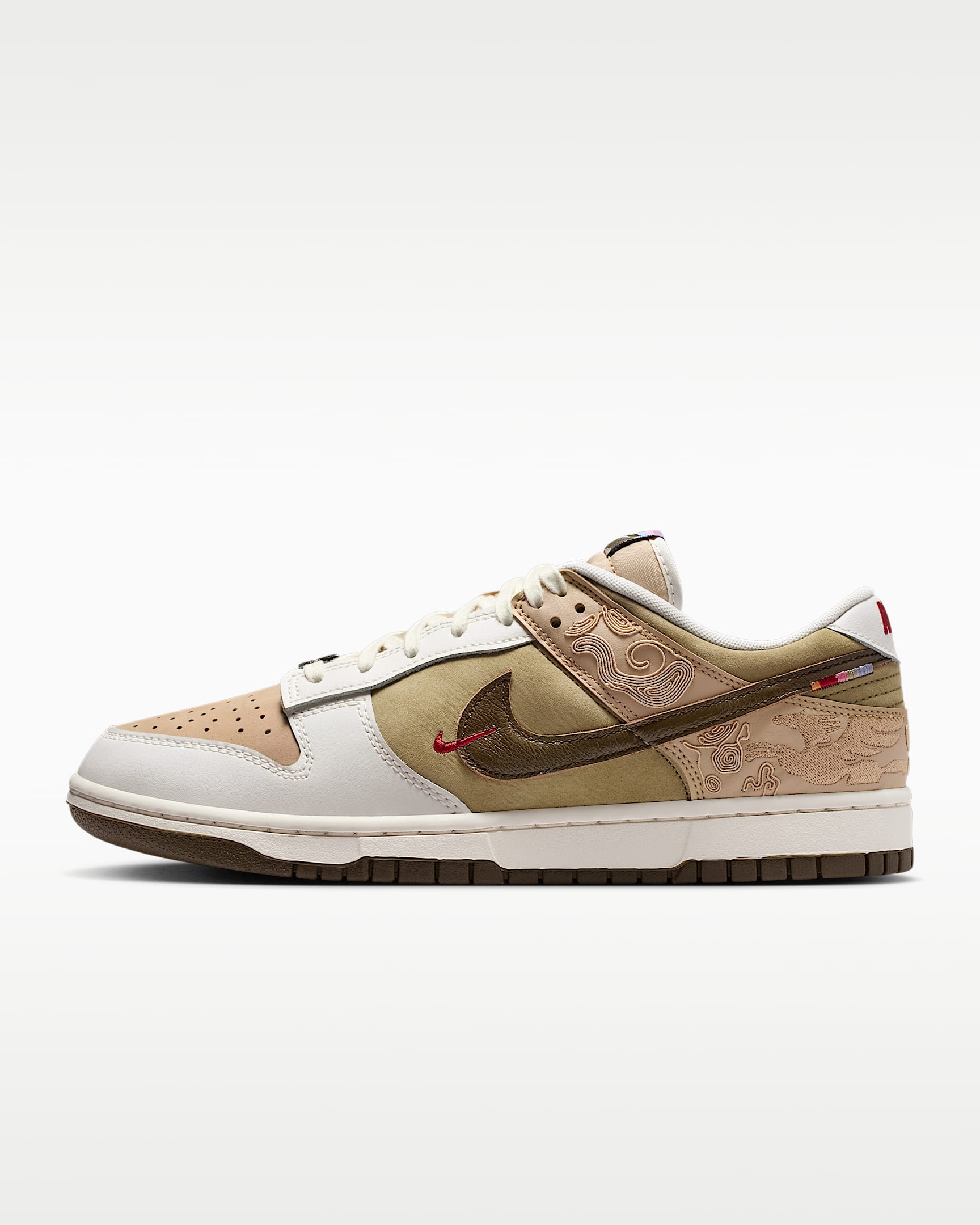 Dunk Low SE LNY Men's Shoes - Linen/Phantom/Neutral Olive